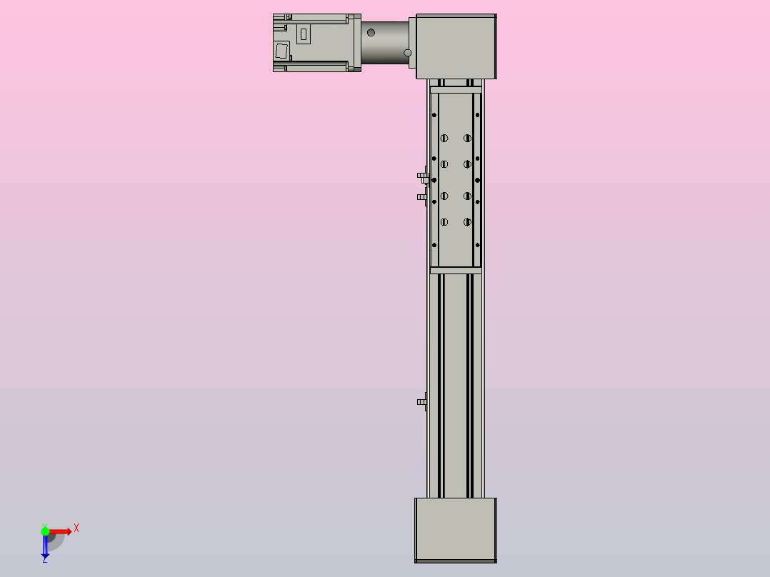 65型400W 80型750W伺服 欧规同步带直线模组滑台ET80-D01-M75-300俯视图