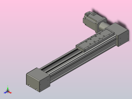 65型400W 80型750W伺服 欧规同步带直线模组滑台ET80-D01-M75-300正等轴测缩略图