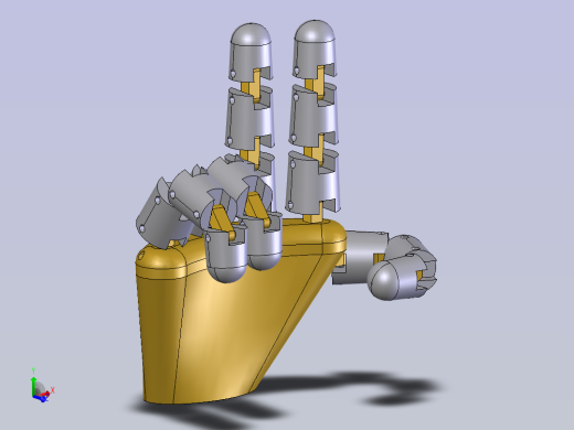 QW09机器人手  Inventor