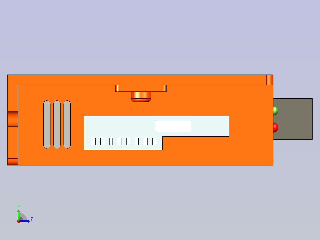 步进伺服驱动器CL15Y左视图