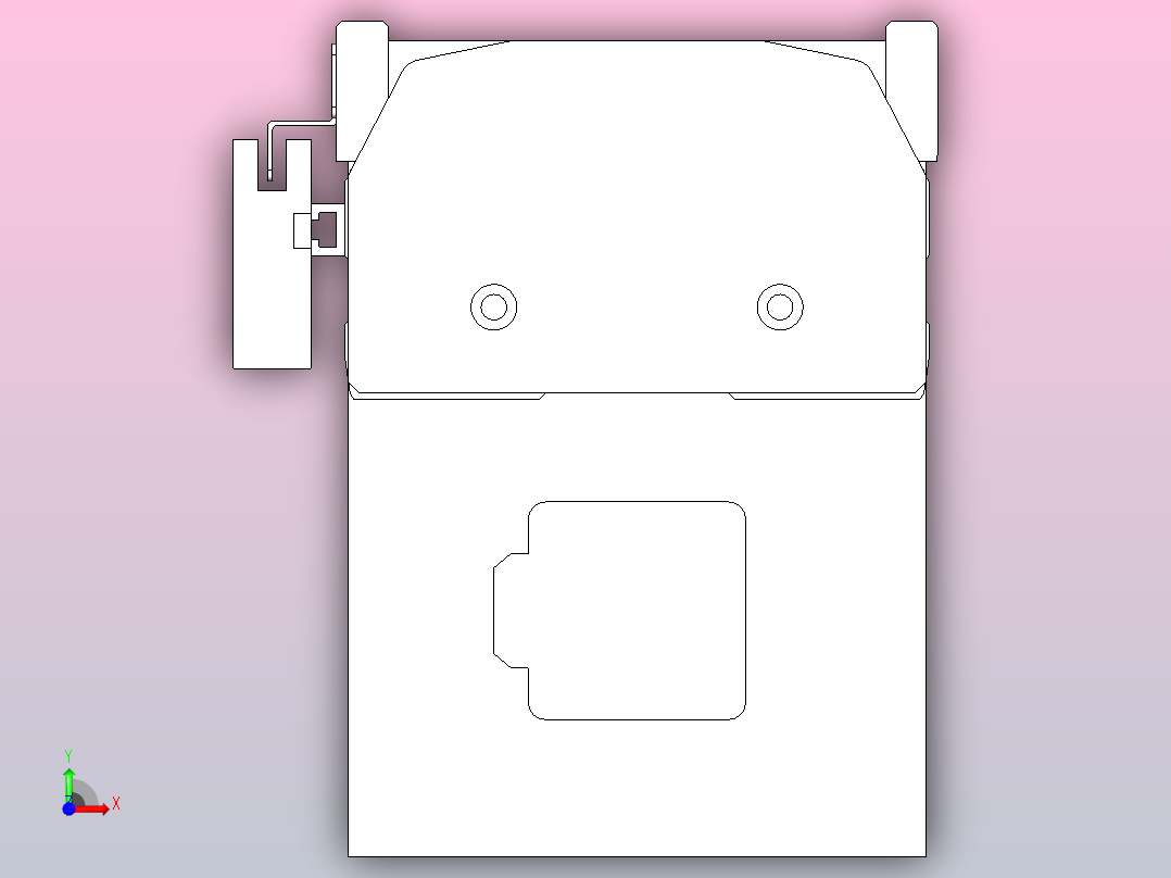 MTH10标准螺杆滑台[MTH10-L#-800-BM-P10-C3]前视图