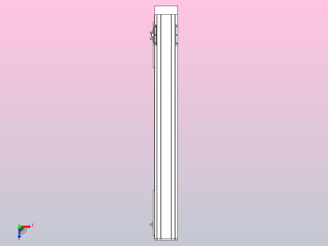 MTH10标准螺杆滑台[MTH10-L#-800-BM-P10-C3]俯视图