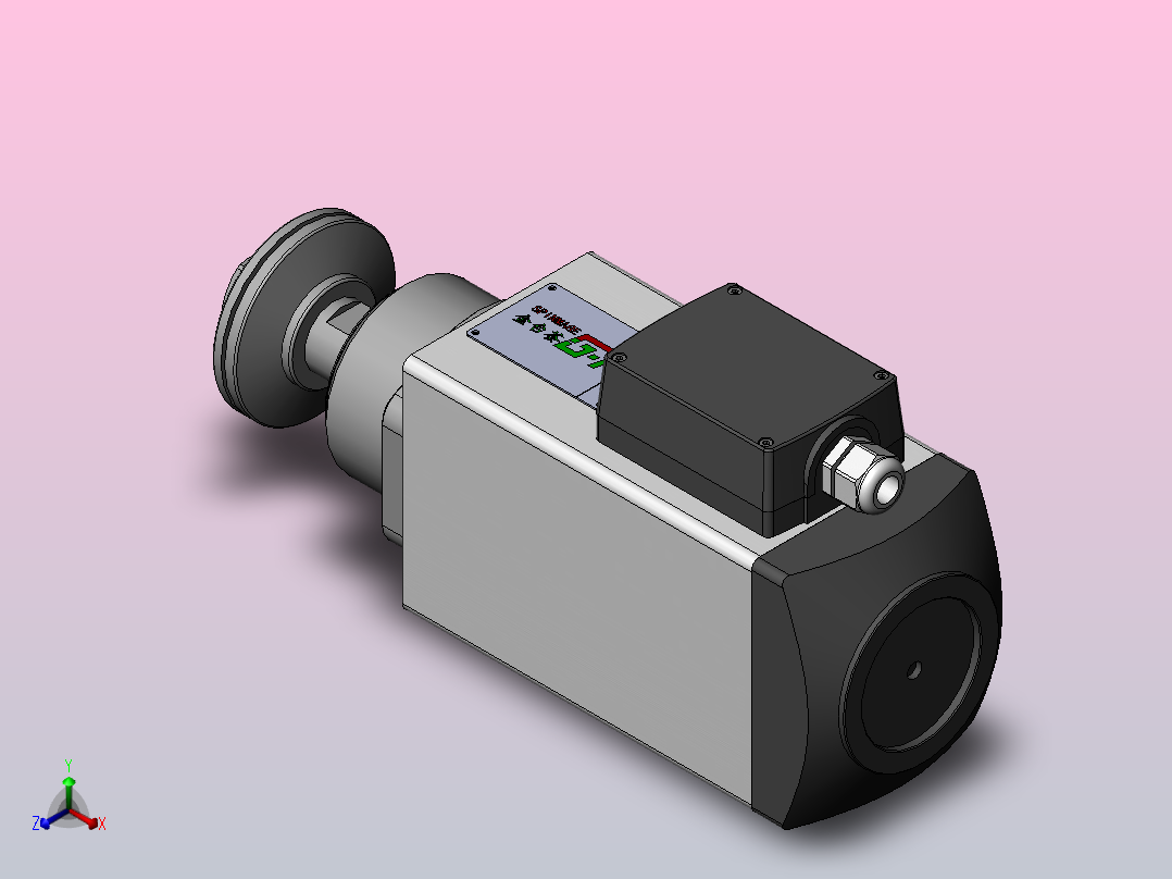 JTH5360B-SCF25.4  精密锯切电机[JTH5360B-S09P3.00-SCF25.4]正等轴测图