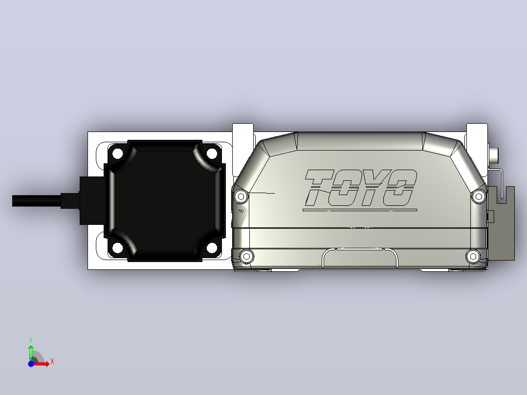 ETH14-1050-BL-400W+煞車直线模组前视图