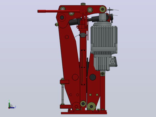 YP3系列电力液压盘式制动器YP3-1250-710×30-ⅠB-CL.RL.WL.HL (1)左视缩略图