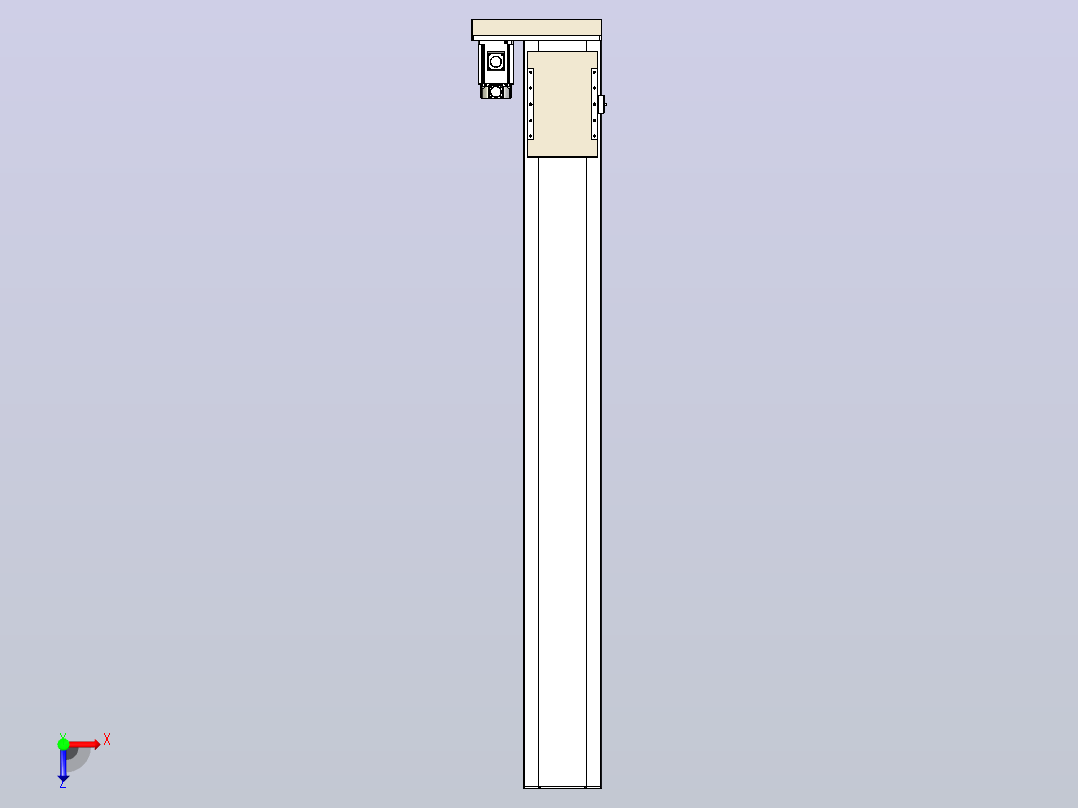 滚珠丝杠直线轴带导轨全封闭TPA-HCR-220D-3210C-L1750-MR-Y-P1K-N3俯视图