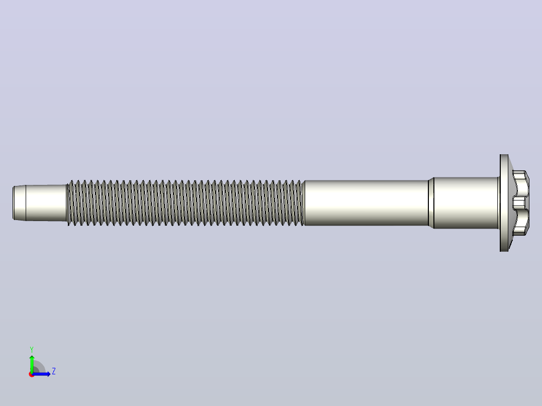 m14-2.0 X 150毫米法兰EP24梅花螺栓，2022福特F-250底座左视图