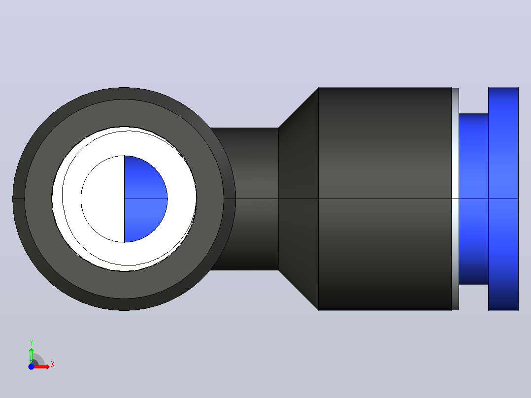 ISC 节流阀标准型[ISC08-01(B)]前视图
