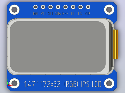 1.47 TFT IPS模块172x320前视缩略图