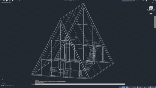 框架房屋 3D 设计缩略图
