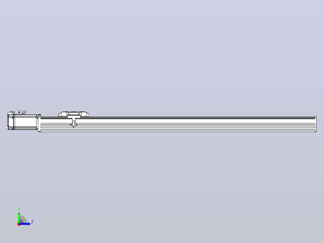 滚珠丝杠直线轴带导轨全封闭TPA-HCR-85D-1610C-L850-M-C-P20-N3左视图