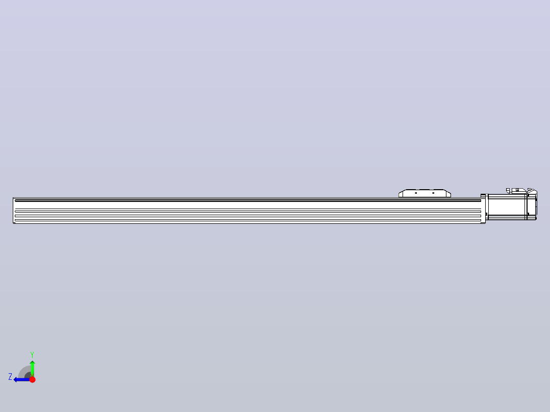 滚珠丝杠直线轴带导轨全封闭TPA-HCR-85D-1610C-L850-M-C-P20-N3右视图