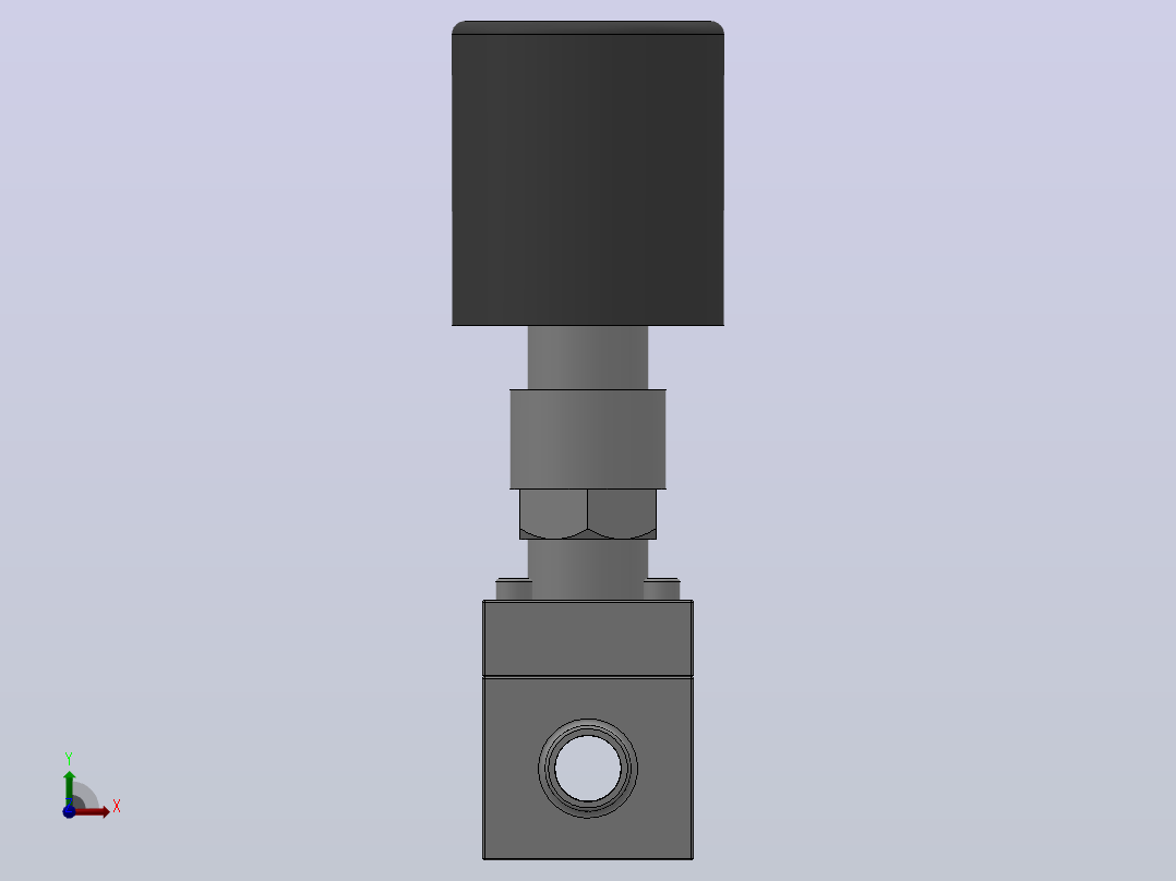 ZCG系列高压电磁阀[ZCG-16.0-8-F-B-K]通径8mm前视图
