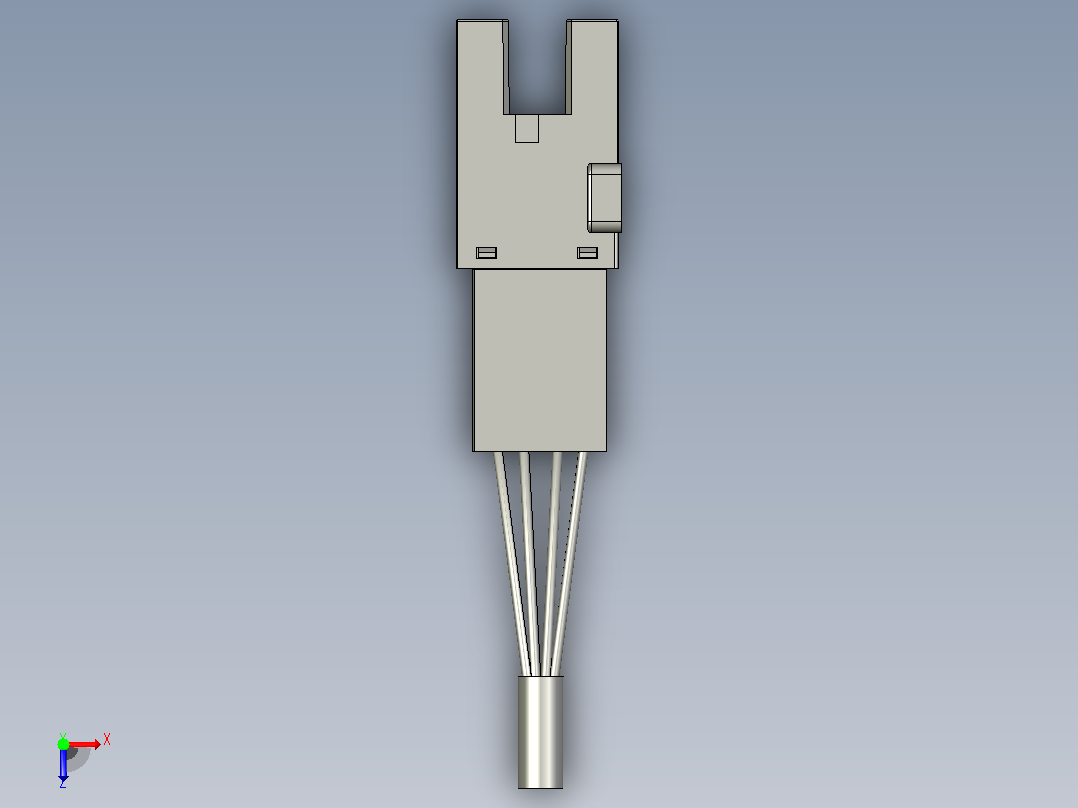 槽型传感器开关传感器E-ZJF40-SX672-N俯视图