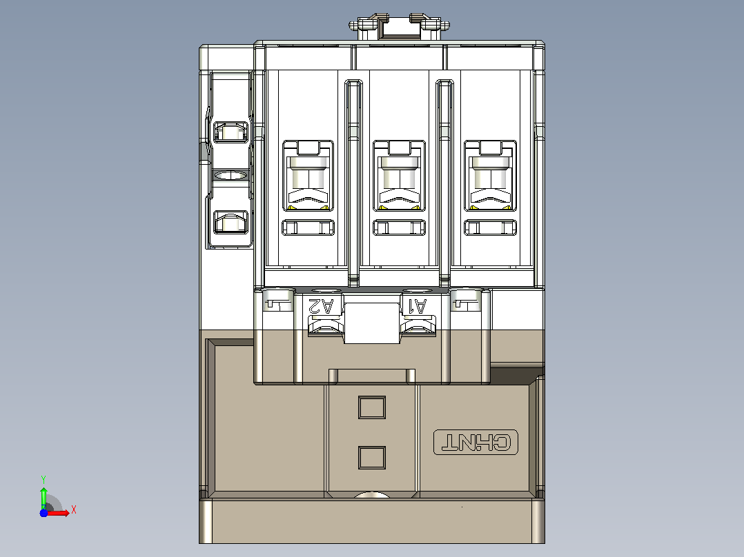 NC5-4011～6511交流接触器三维模型202204前视图