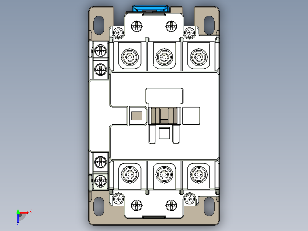 NC5-4011～6511交流接触器三维模型202204俯视图