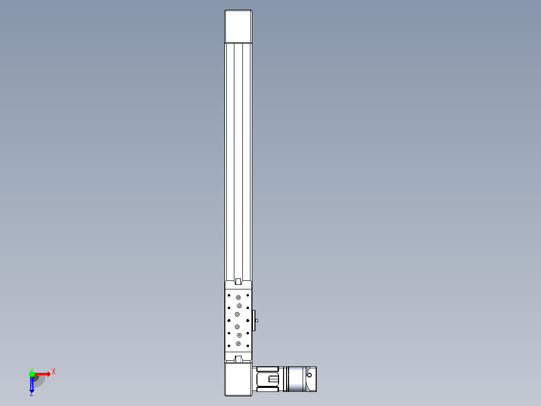 带式直线轴半闭式TPA-ONB-60-140-L550-DR-J60-N3俯视图