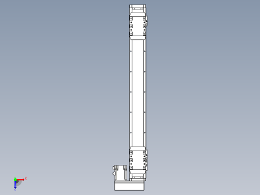 滚珠丝杠线性轴TPA-GCRS-80-1610C-L225-MR-M20-N3俯视缩略图