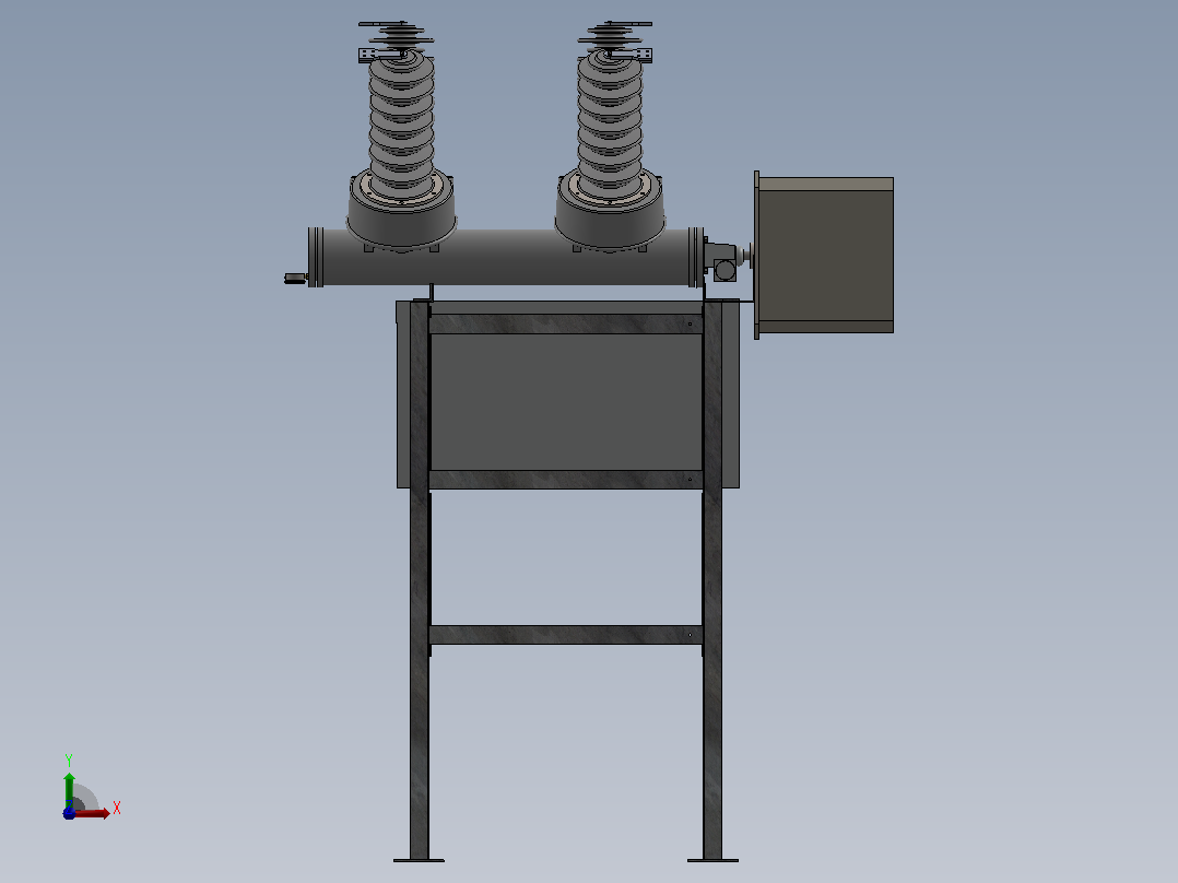 SF6 72 kV 高压断路器（ABB）前视图