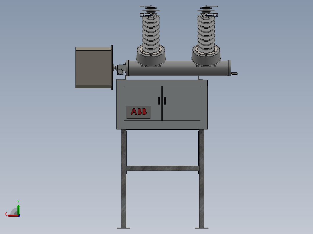 SF6 72 kV 高压断路器（ABB）后视图