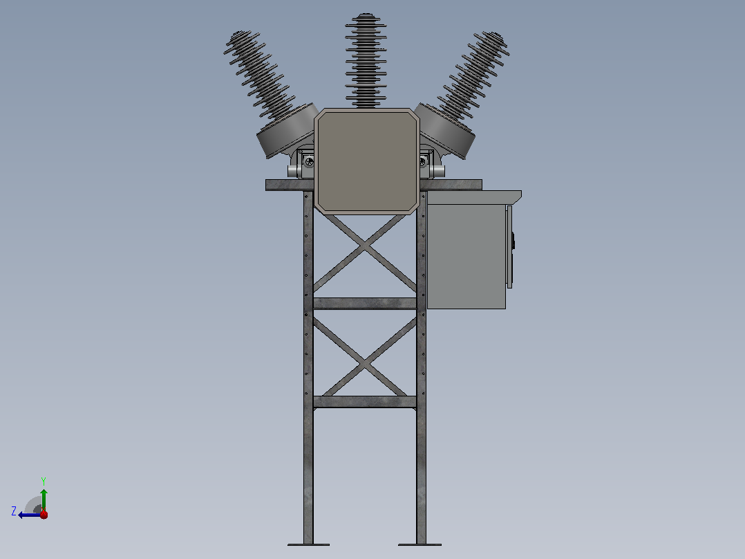 SF6 72 kV 高压断路器（ABB）右视图