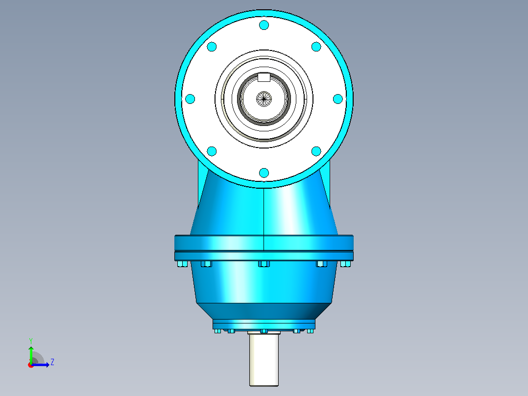 200R1C～201R1C行星减速机[NCE200R1C9.37-IS-V1]左视图