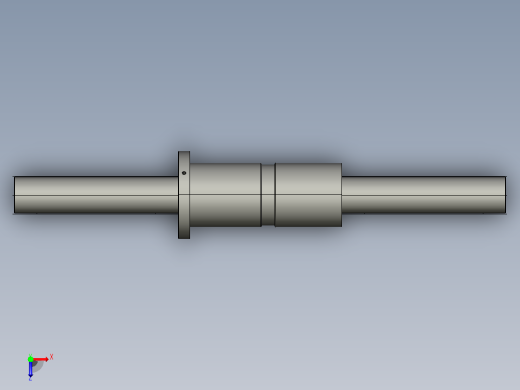 DKFZD6316-6滚珠丝杆3D模型俯视缩略图
