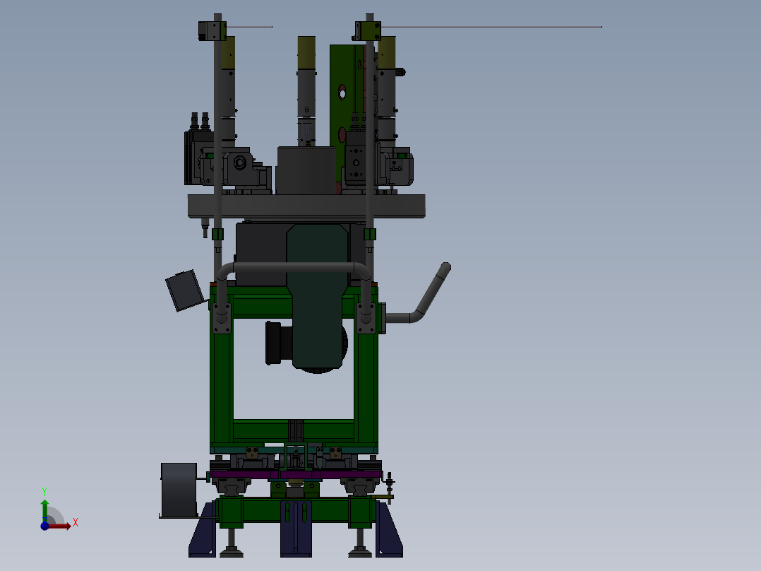 凸轮分度盘旋转机构前视图
