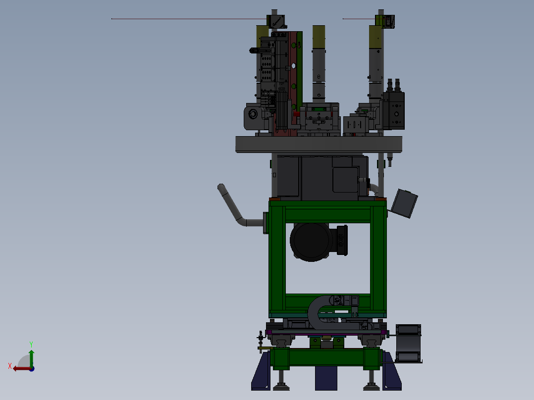 凸轮分度盘旋转机构后视图