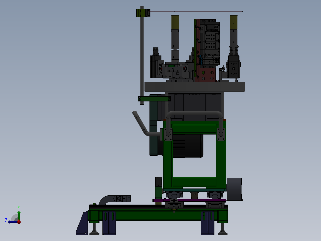 凸轮分度盘旋转机构右视图