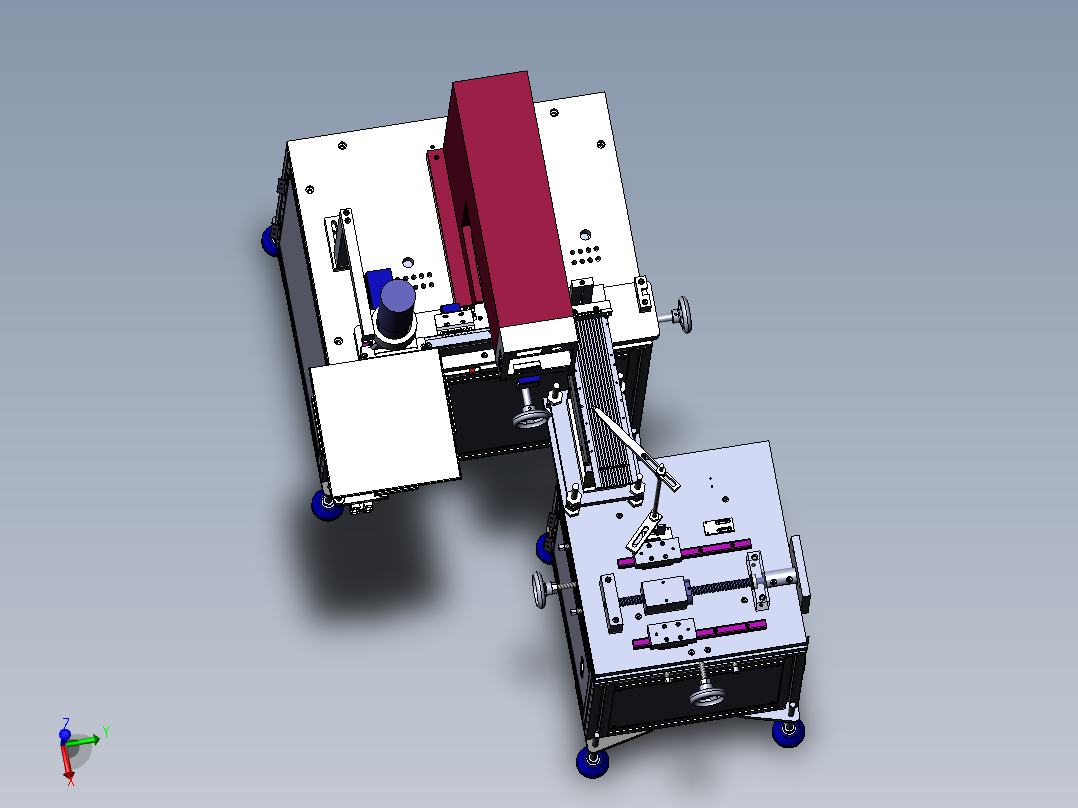 移动印刷机（sw可编辑+工程图+BOM）