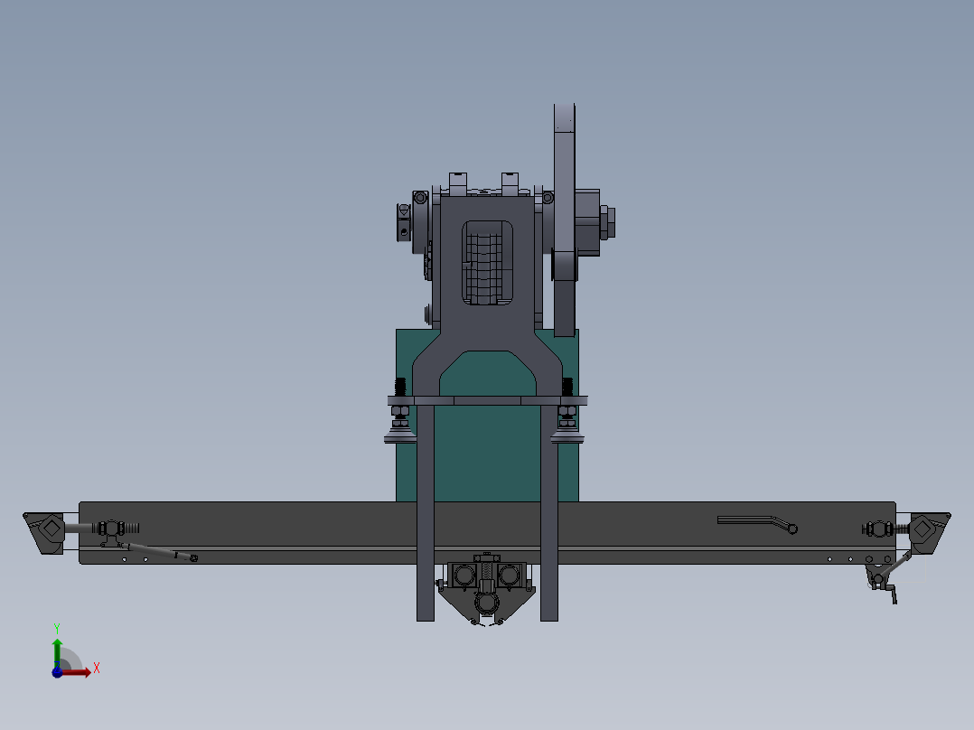 自动上下料破碎机sw16可编辑前视图
