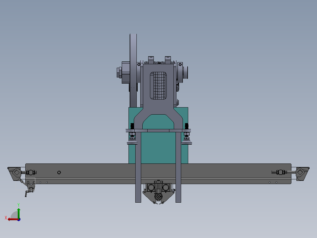 自动上下料破碎机sw16可编辑后视图
