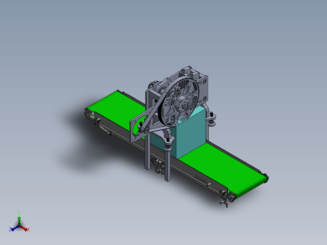 自动上下料破碎机sw16可编辑正等轴测图