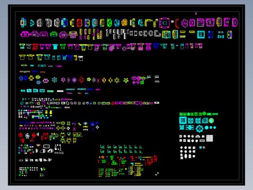 室内装修cad 图库