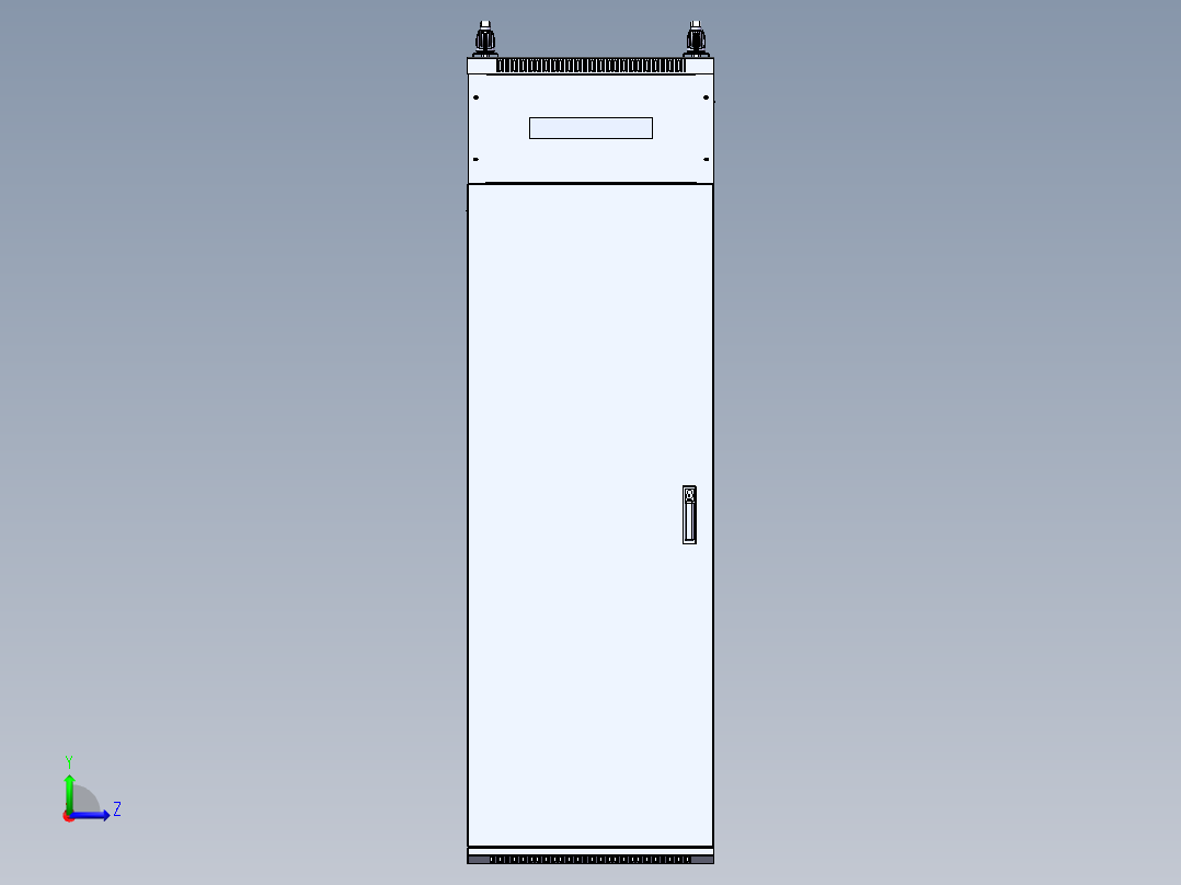 网络机柜左视图