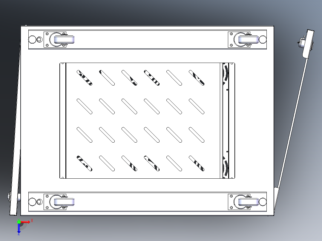网络机柜俯视图