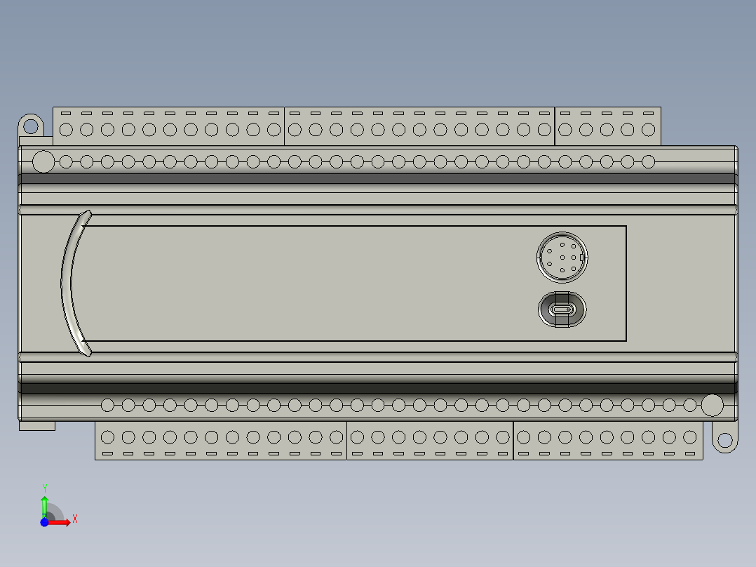 台达DVP60ES200R可编程控制器前视图