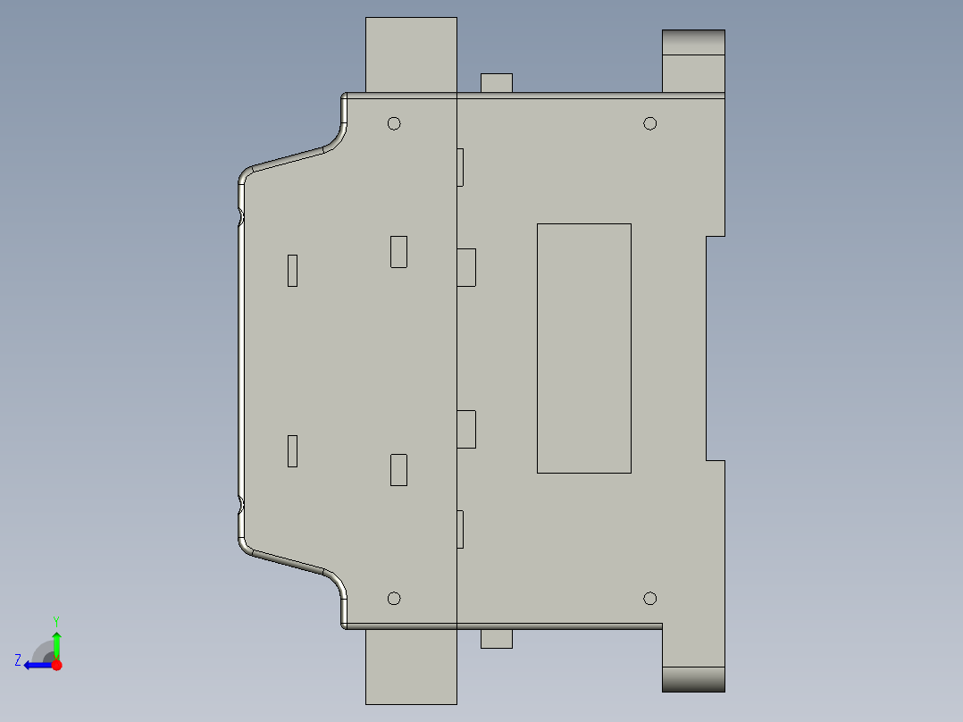 台达DVP60ES200R可编程控制器右视图