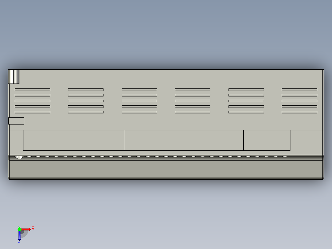 台达DVP60ES200R可编程控制器俯视图