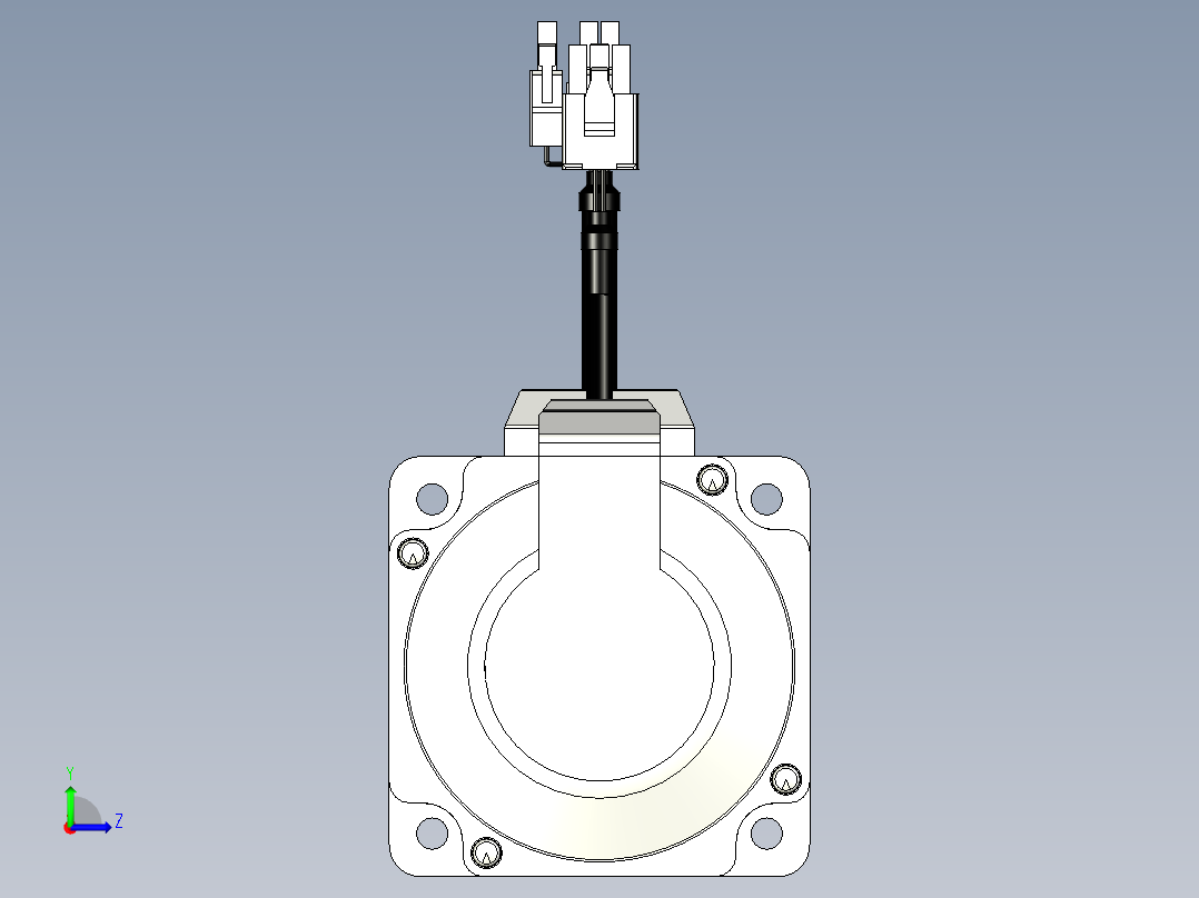松下电机-MATSUSHITA_MSMF082L1D2左视图