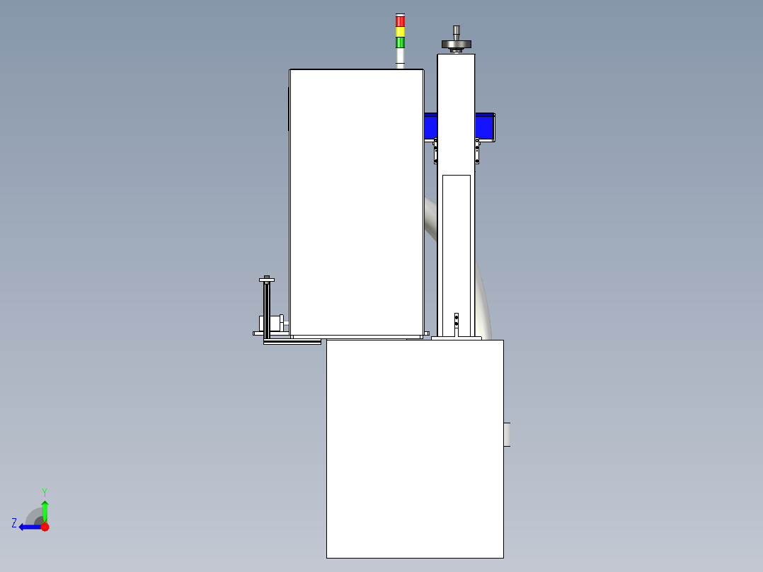 激光打标镭射机右视图