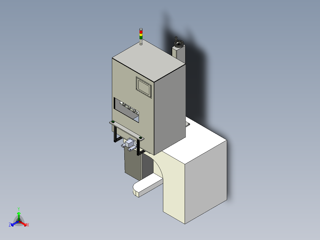 激光打标镭射机正等轴测图