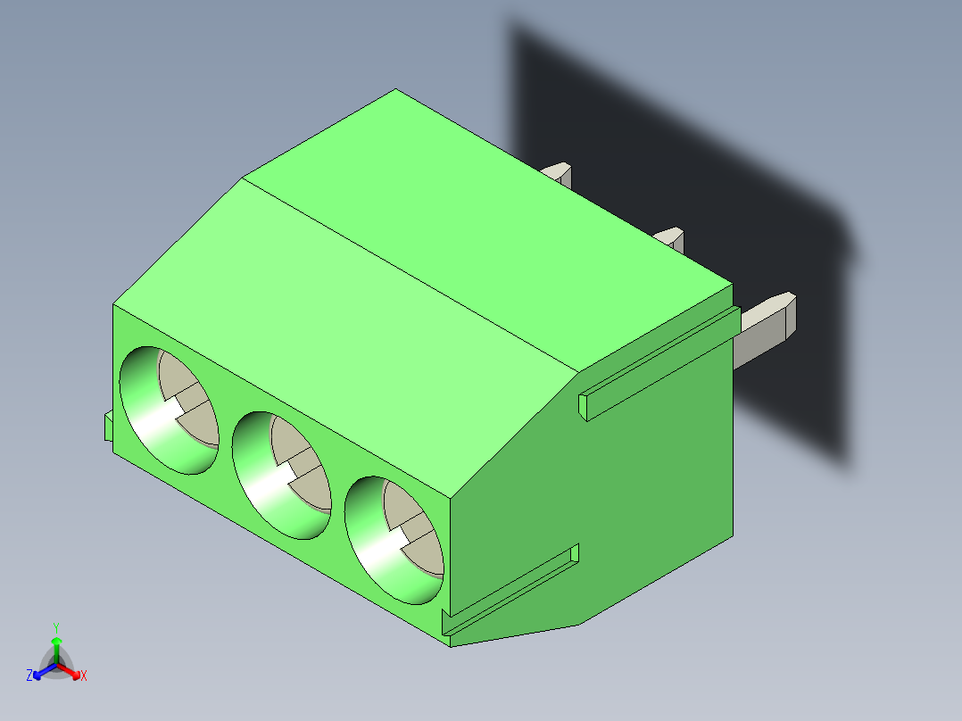 PCB_Terminal_Block_3-P3.5主视图