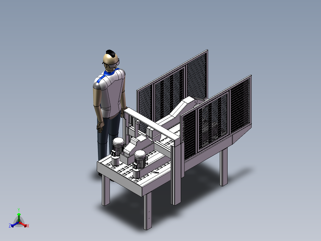 密封设备模型正等轴测图