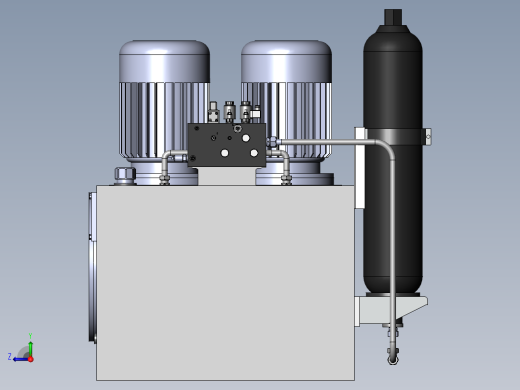 双泵双蓄能器液压站