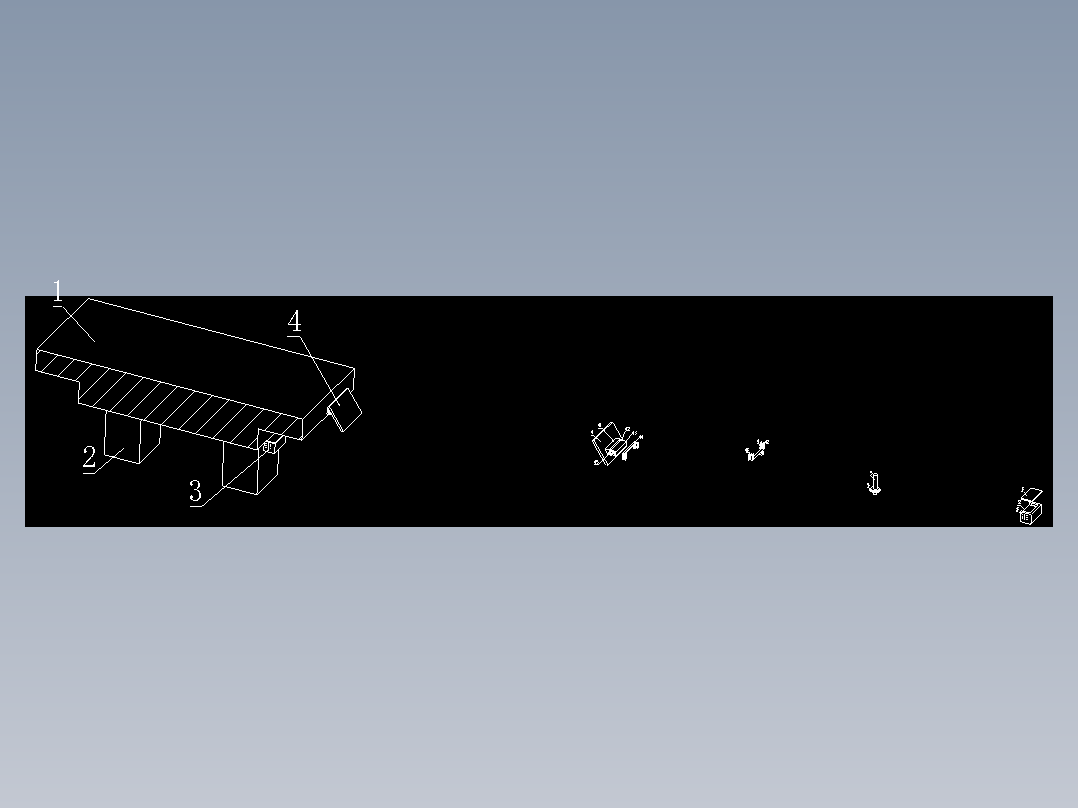 一种带挂梁T型钢构桥状态监测装置