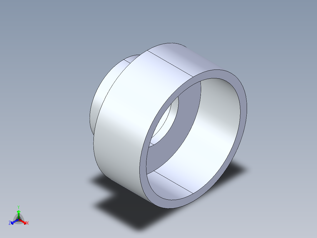 船舶管路系统S18_SeaDrainPLUS_ReducerBushing-SxS_37E187531_3x1-1-2in Sea Drain Plus - Reducing Bushing - SxS正等轴测图
