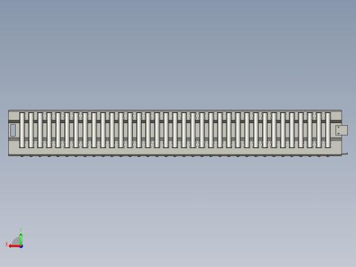 THK板式滚柱链3D模型IGS格式后视缩略图