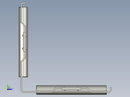 THK板式滚柱链3D模型IGS格式左视缩略图
